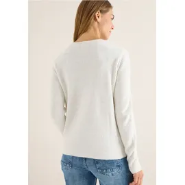 Cecil Pullover mit Strukturdetails Eggshell Melange L