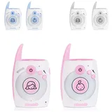 Chipolino Babyphone Astro, 300 m Reichweite, Zweiwege-Kommunikation, USB Adapter rosa