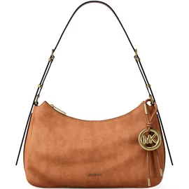 Michael Kors Nolita Medium Schultertasche Baumwolle/Leder Braun