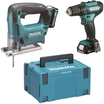 Makita CLX237SAJ mit Bohrschrauber und Stichsäge Set, 12 V