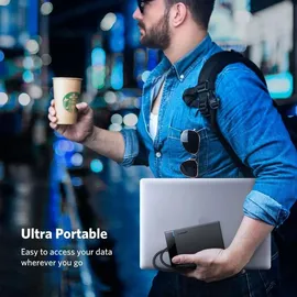 UGREEN 30847 Speicherlaufwerksgehäuse HDD/SSD-Gehäuse Schwarz 2,5′′