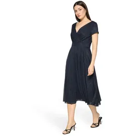 Vera Mont Cocktailkleid Glitzer-Look Dunkelblau/Grau 44