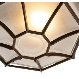 QAZQA Bri 1 E27 Aluminium rostbraun