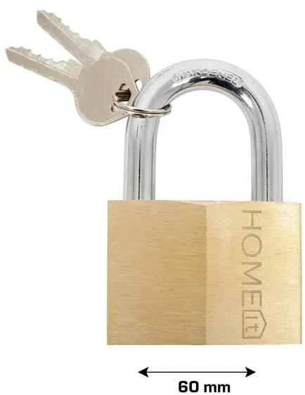 Padlock brass - 60mm