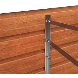 vidaXL Hochbeet Rostig 160 x 80 x 45 cm Cortenstahl