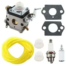 xisrens Carburateur Avec Joint Tuyau D'Essence Bougie D'Allumage Pour Husqvarna 122c 122ldx 122lk Coupe-bordure Remplace 581734301 574386701