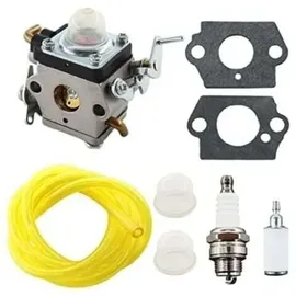 xisrens Carburateur Avec Joint Tuyau D'Essence Bougie D'Allumage Pour Husqvarna 122c 122ldx 122lk Coupe-bordure Remplace 581734301 574386701