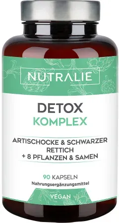 Nutralie Detox Komplex + B1 + B6 + Cholin Reinigend Und Diuretisch 90 Kapseln