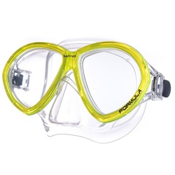 Salvas Schwimmbrille Tauch Maske Formula Schnorchel, Schwimm Brille Beschlag Silikon Erwachsene gelb