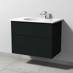 Sanipa Waschtischunterschrank „3way“ in Vulkan-Matt,