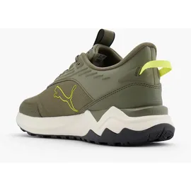 Puma Extend Lite Trail, Straßenlaufschuhe, Unisex-Erwachsene, Loden Green, Schwarz Lux Lime, 43, EU, Loden Green Puma Schwarz Lux Lime, 43, EU - 43 EU