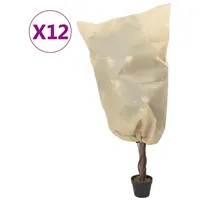 VidaXL Wintervlies mit Kordelzug 12 Stk. 70 g/m2 0,8x1
