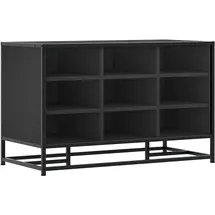 vidaXL Schuhbank 84 x 40 x 53,5 cm schwarz / schwarz