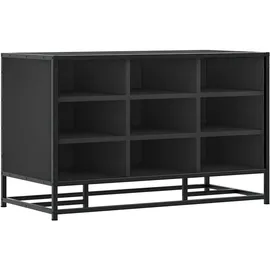vidaXL Schuhbank 84 x 40 x 53,5 cm schwarz / schwarz