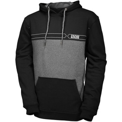 IXS Team Hoody, zwart-grijs, L Voorman