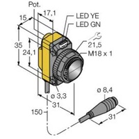 Turck Einweg-Lichtschranke QS18VP6RQ