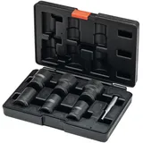 VIGOR Schraubenausdreher-Satz spiralgenutet 1/2" mit Austreiber 7-teilig 21-32 mm im Koffer