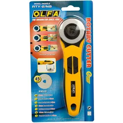 Olfa Rundklingen Cutter 45mm RTY-2/NS  Rotierende Messer mit rutschfestem Griff