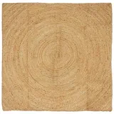 vidaXL Bereichsteppiche Quadratisch Braun 120 x 120 cm Jute