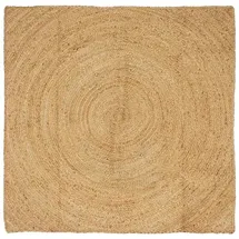 vidaXL Bereichsteppiche Quadratisch Braun 120 x 120 cm Jute