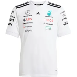adidas Mercedes-AMG Petronas Formel 1 Team Fahrer T-Shirt Kinder JX5803 - white/black 140