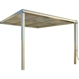 BECKMANN Terrassendach Exklusiv 307 x 371,3 cm grau