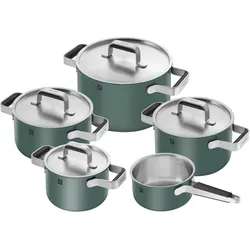 Zwilling Pure Edelstahl-Kochgeschirr-Set - silber