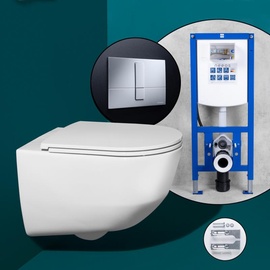 Laufen Pro Komplett-SET Wand-WC mit neeos Vorwandelement,, H8209664000001+16782CR#SET,