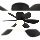 GLOBO Delores 51 cm Deckenventilator Schwarz