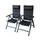 Konifera Melbourne Gartenstuhl 60 x 67 x 110 cm grau 2 St.