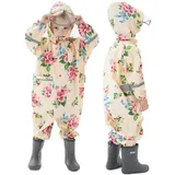 Kinder Regenponcho Kleinkind Regenmäntel Jungen Mädchen Wasserdichte Overall Einteilig Regenjacken Netter Cartoon Regenbekleidung Outdoor