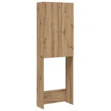 vidaXL Artisan-Eiche Waschmaschinenschrank 64 x 25,5 x 190 cm Braun Holz