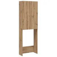 vidaXL Artisan-Eiche Waschmaschinenschrank 64 x 25,5 x 190 cm Braun Holz