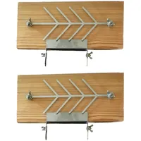 Flammlachsbrett Räucherbrett Lärche 2er Set klein - Top geeignet als Party Ge...