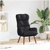 vidaXL Entspannungsstuhl Kunstleder 69 x 74 x 93 cm Schwarz mit Rollen