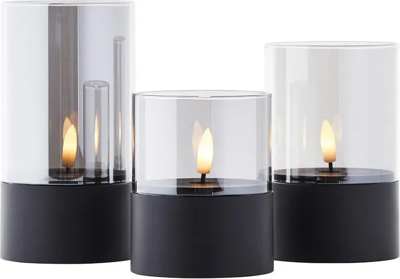 Brilliant Bougie LED / TL-KERZE / 2500K / TIM,schwarz