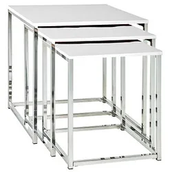 HAKU Möbel Beistelltische-Set weiß