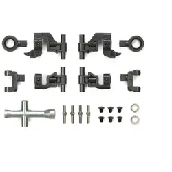 TAMIYA 54874, Schwingarm-Set (oben), Schwarz, Silber