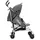 Asalvo Yolo Kinderwagen - Zebra Gray - One Size