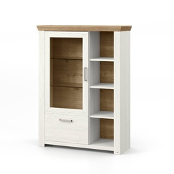 set one by Musterring Highboard York Dekor Pino-Aurelio / Eiche Artisan