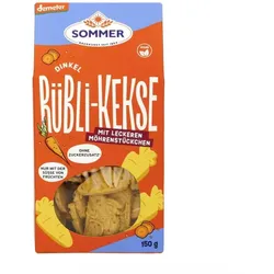 Sommer - Demeter Rübli-Kekse mit leckeren Möhrenstückchen 150 g