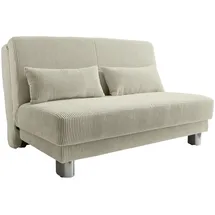 INOSIGN Schlafsofa INOSIGN "Gina", beige (ecru), B:80cm H:86cm T:195cm, Sofas, Schlafsofa, mit einem Handgriff vom Sofa zum Bett
