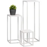 bremermann Blumenhocker 30 x 30 x 90 cm Weiß