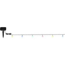 GLOBO Lichterkette Kunststoff 580 cm inkl. LED-Lampe schwarz