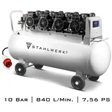STAHLWERK Kompressor ST 1510 Pro, Flüster-Kompressor mit 10 bar 1297