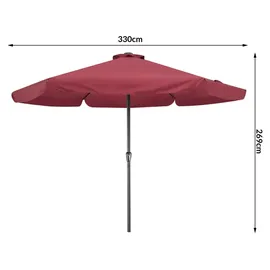 Kingsleeve Ø 330 cm Rot
