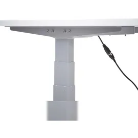 Mendler Schreibtisch HWC-D40 weiß