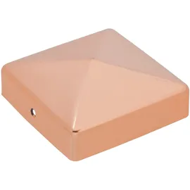 GAH Alberts Pfostenkappe Quadratisch Kupfer Zaponiert 91 mm x 91 mm