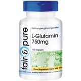 Fair & Pure Fair & Pure® L-Glutamin (750 mg), 180 Kapseln 750mg - Aminosäure in freier Form - vegan - Kapseln