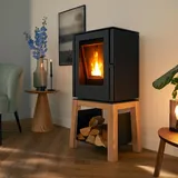 Schmitzker Cuby Pellet Pelletofen Schwarz mit Wochentimer und Eco-Stopp